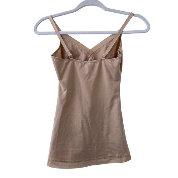 Spanx Simplicity Shapewear Tank Nude Beige Medium Adjustable Straps Nylon Blend - Picture 2 of 12